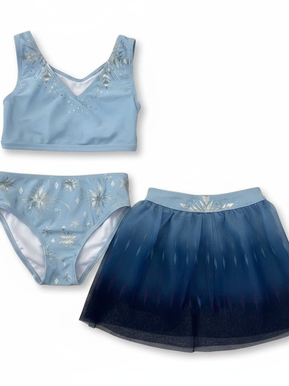 Disney Frozen Kids Swim Bikini Set with matching skirt